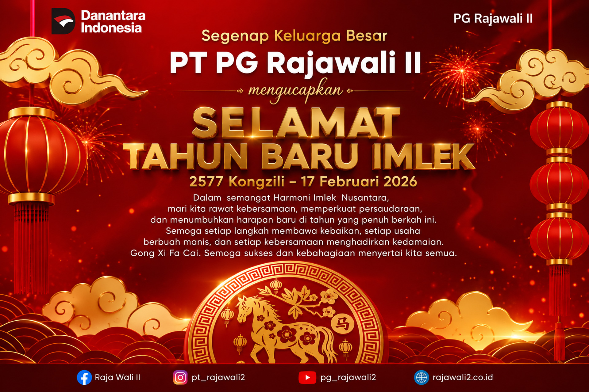 Selamat Tahun Baru Imlek 2577 Kongzili Tahun 2026