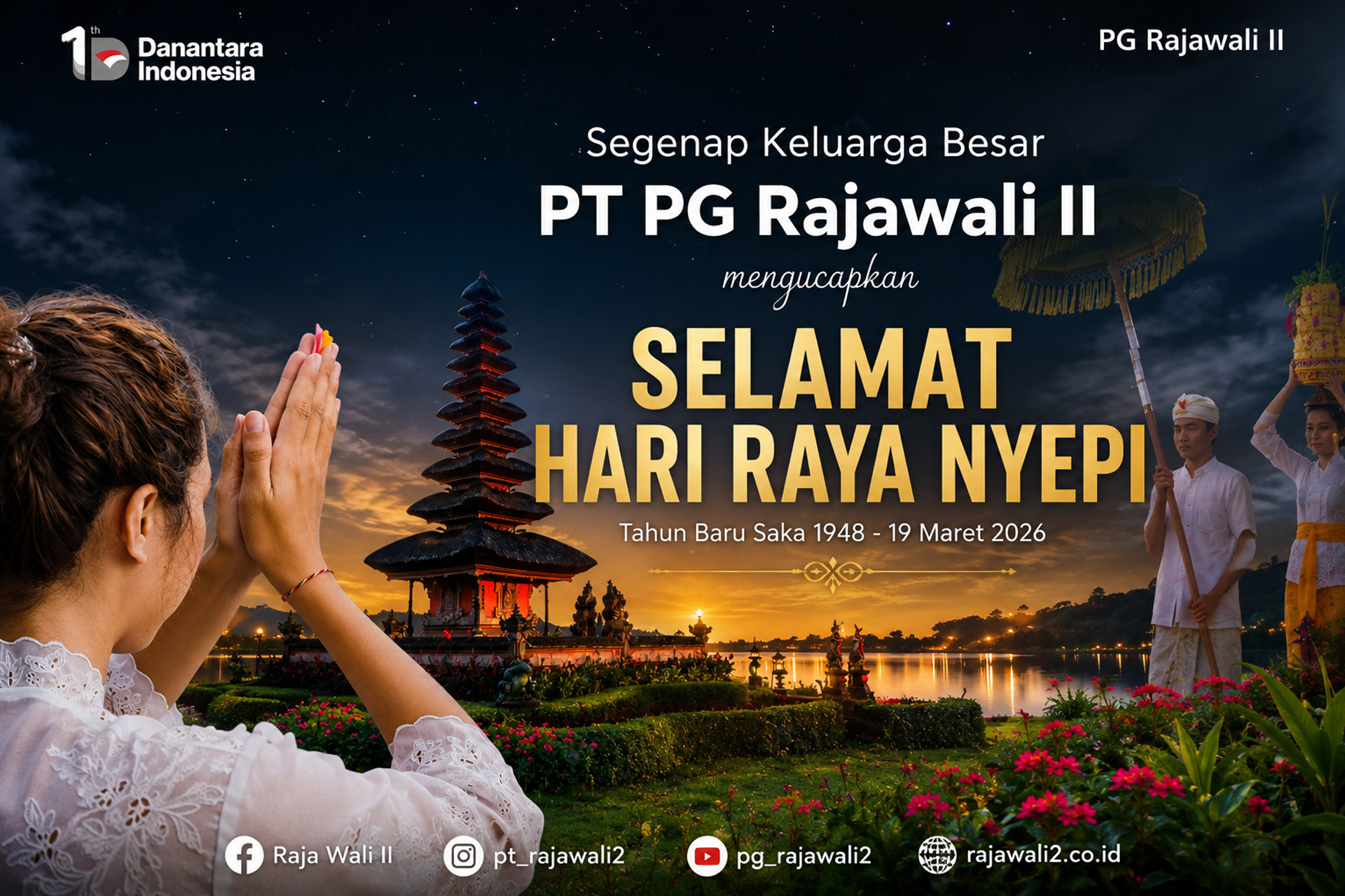 Hari Raya Nyepi Tahun Baru Saka 1948: Momentum Refleksi, Harmoni, dan Kedamaian