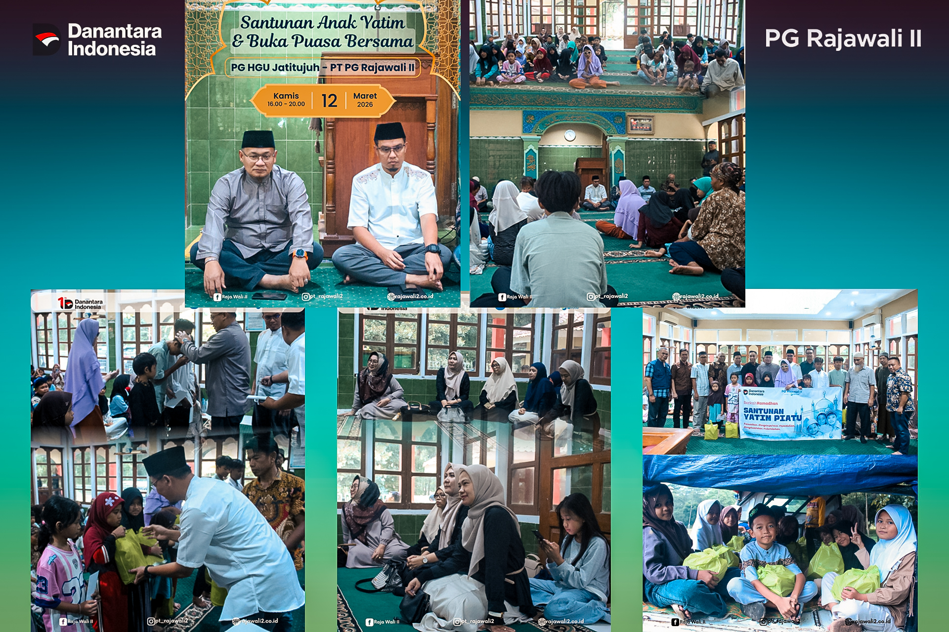 Santunan Anak Yatim dan Buka Puasa Bersama Pererat Kebersamaan Keluarga Besar PG Jatitujuh