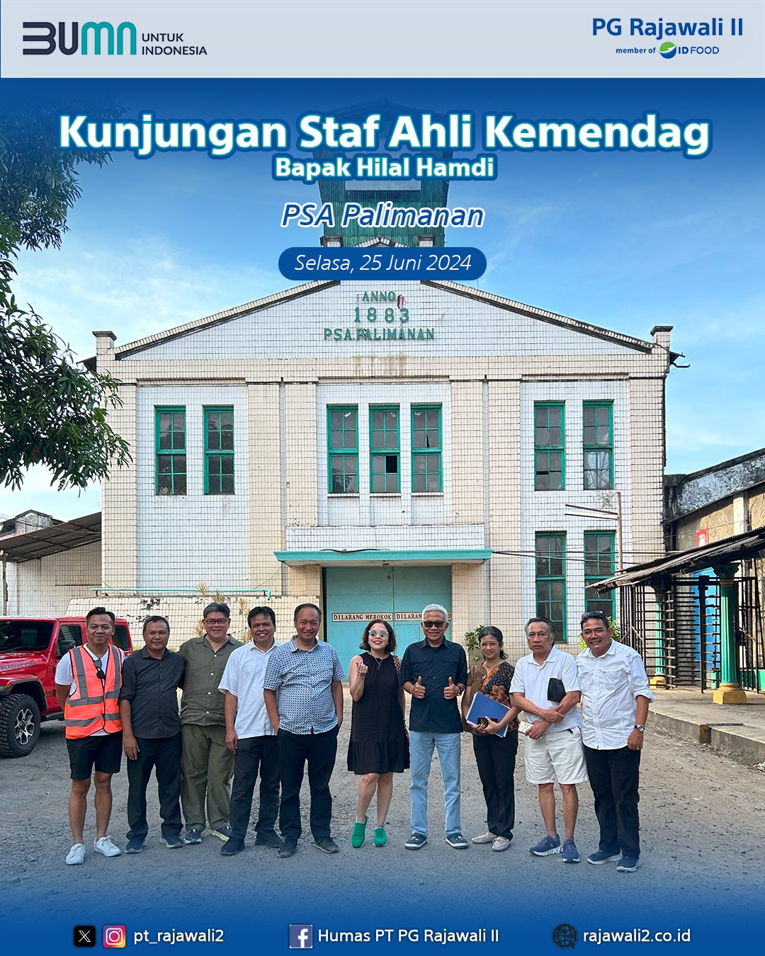 Kunjungan Kerja Staf Kemendag ke PSA Palimanan